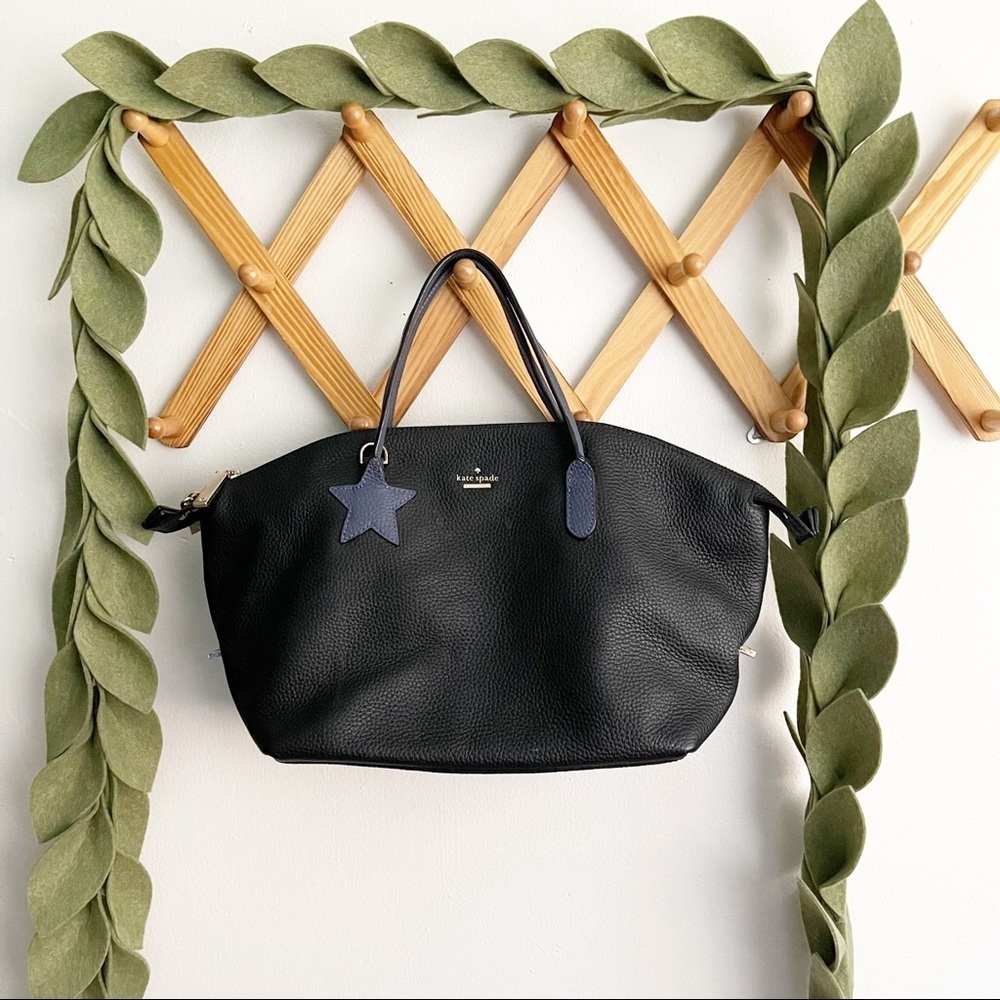 Kate Spade Black Pebbled Leather Star Bag